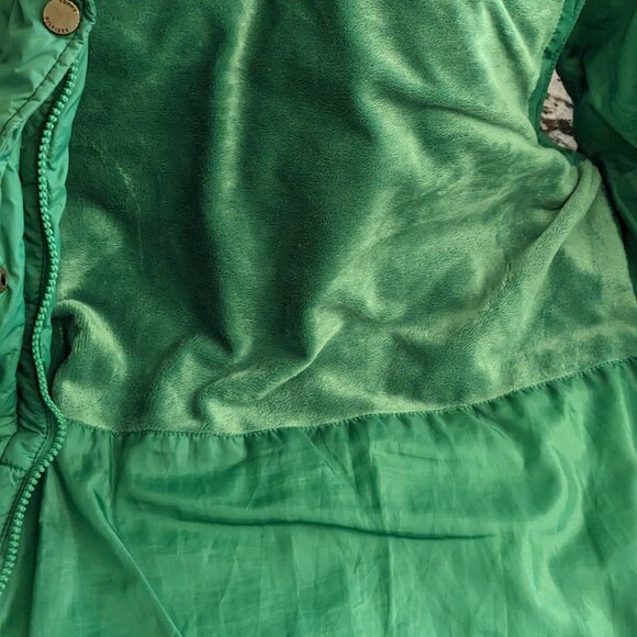 Tommy Hilfiger Puffer Vest Womens Jacket Green Multi Pockets Full zip Size XS - Picture 10 of 11